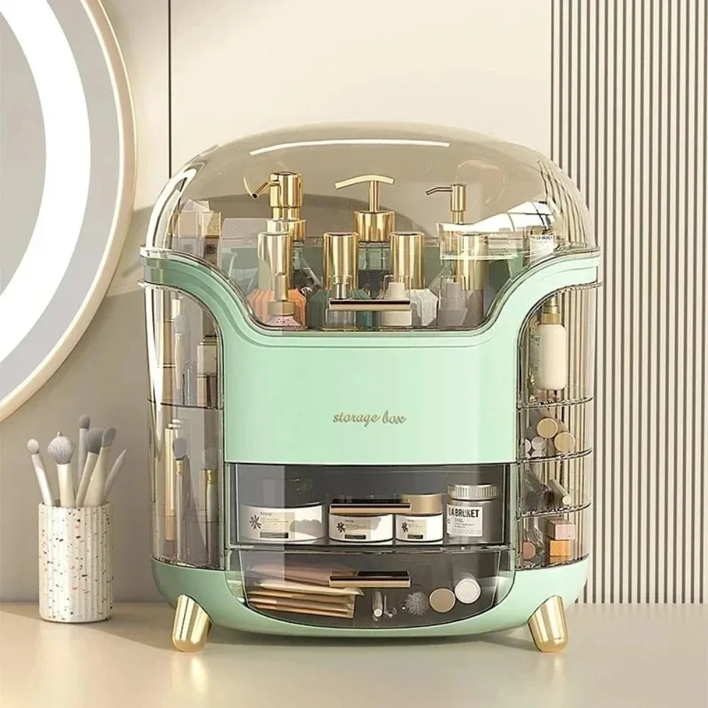 GlamNest™ - Desktop makeup and jewelry organizer and storage box