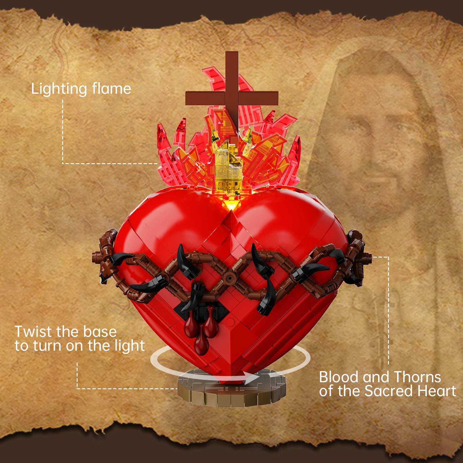 Sacro Cuore - The Most Sacred Heart of Jesus Building Blocks Set