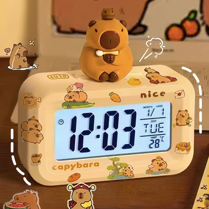 Reloj LED Capibara Acogedor