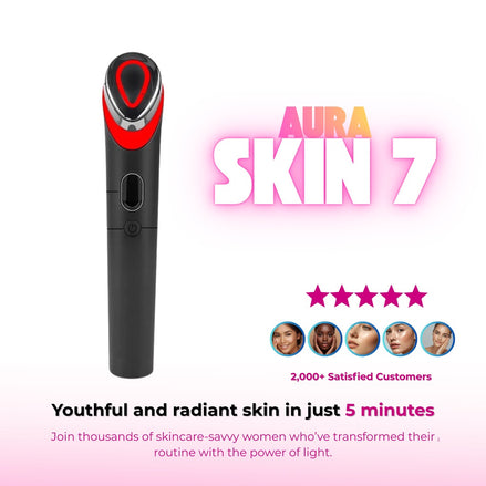 ✨ AuraSkin 7 — Your Skin’s Light-Powered Revolution