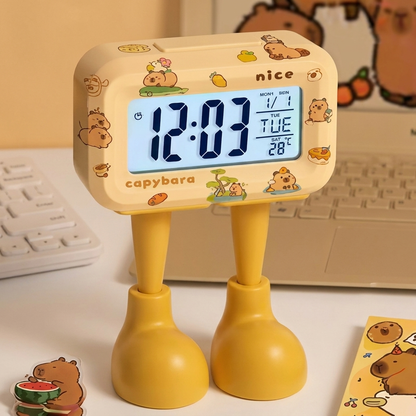 Reloj LED Capibara Acogedor