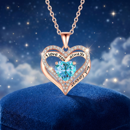 Collar con colgante Sweet Sweet Embrace™ Corazón con caja de rosas de oso