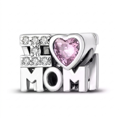 Set de dijes familiares Corazón de Plata