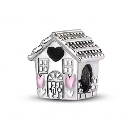 Set de dijes familiares Corazón de Plata