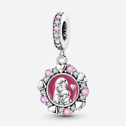 Set de dijes familiares Corazón de Plata