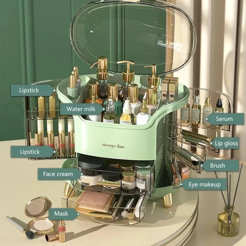 GlamNest™ - Desktop makeup and jewelry organizer and storage box