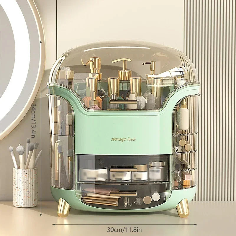 GlamNest™ - Desktop makeup and jewelry organizer and storage box