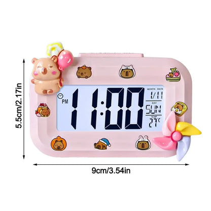 Reloj LED Capibara Acogedor